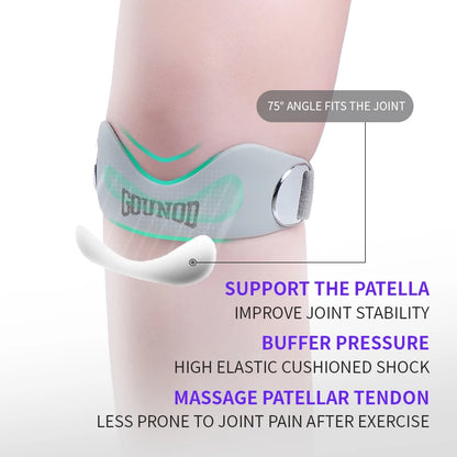 Patella Tendon Knee Strap for Pain Relief, Basketball Stabilizer Brace Silicone Band Elasticity Fixed Supportion Patellar Ring