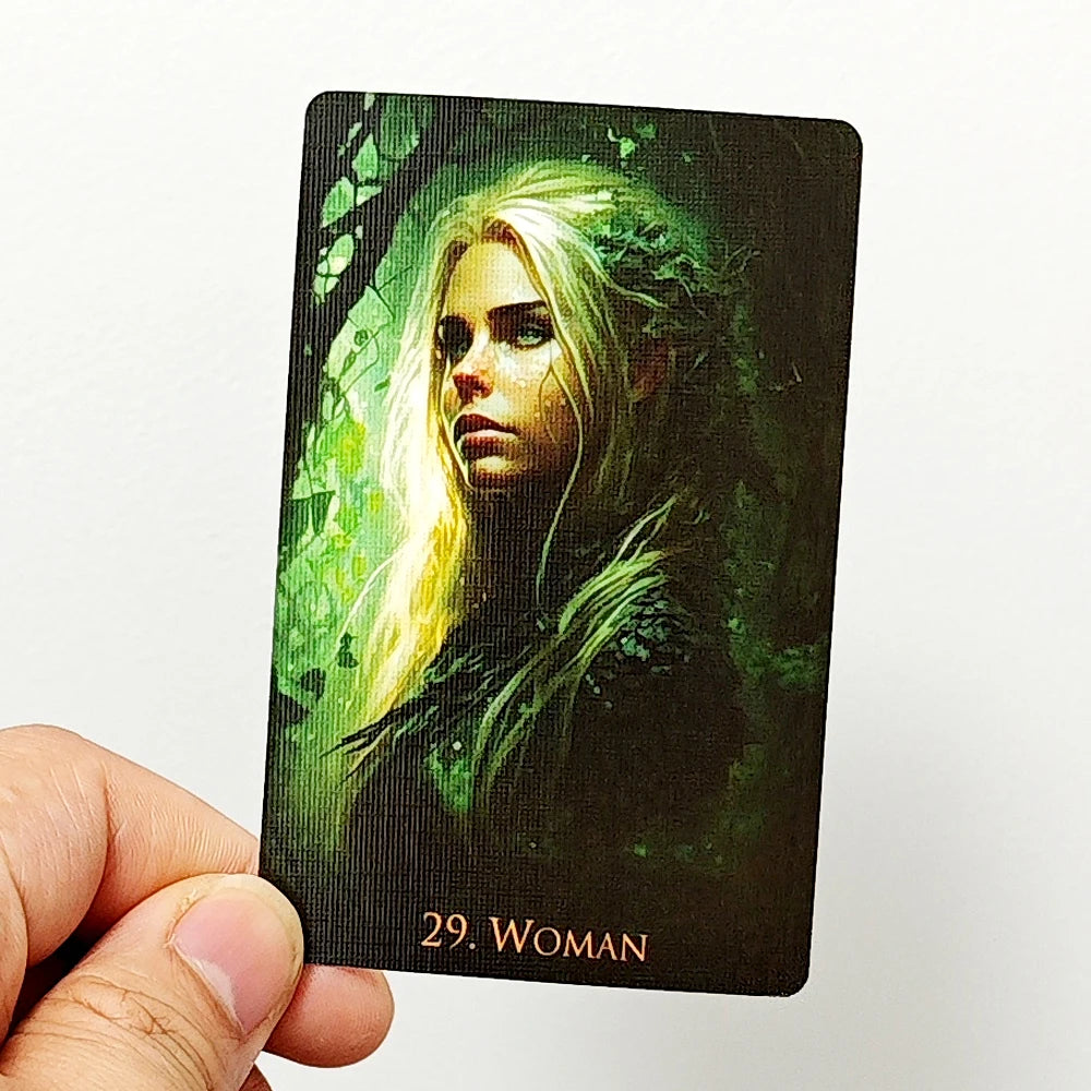 9*6cm Weird World Lenormand Deck 36 Pcs Fantasy Lenormand Cards