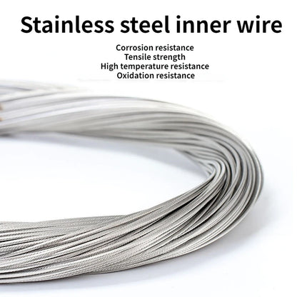 5/10PC 1.7/2M MTB Bicycle Brake Line Bike Stainless Steel Gear Shift Cable Road Bike Speed Line Fixed Gear Inner Cable Line Wire