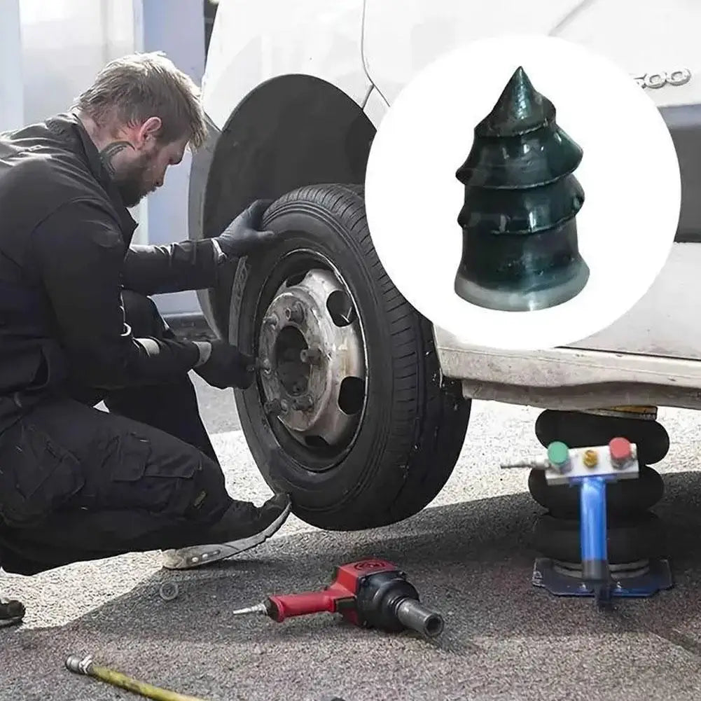 Vacuum Tire Puncture Repair Kit with Screwdriver & Storage Box Self-Service Plug & Patch for Car, Truck, Motorcycle, Bike Tire