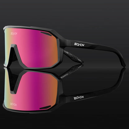 SCVCN Men bicycle Cycling Sunglasses Woman MTB road bike Driving Goggles Outdoor Sports running Glasses UV400 Hiking Eyewear
