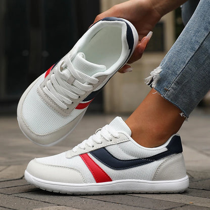 Women's Wide Toe Shoes Sneakers Barefoot Casual Wide Last Fashionable Canvas Black Flat Board Shoes Breathable Mesh Men's Shoes