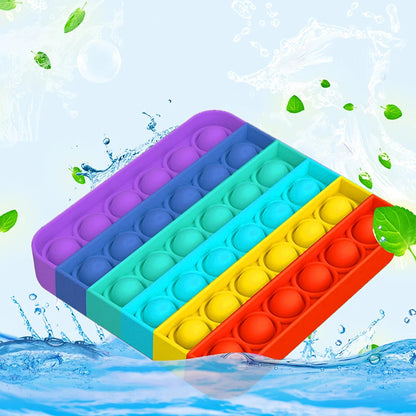 2Pcs Hot Push Bubble Fidget Toys Sensory Autism Special Needs Stress Reliever Squeeze Decompression Toy Fidget Toys For Kids