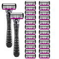 3/6/12 Pcs/ High Quality Man Safety Razor Blade 6 Layer German Stainless Steel Shaving Cartridges Compatible Mach  Shaver