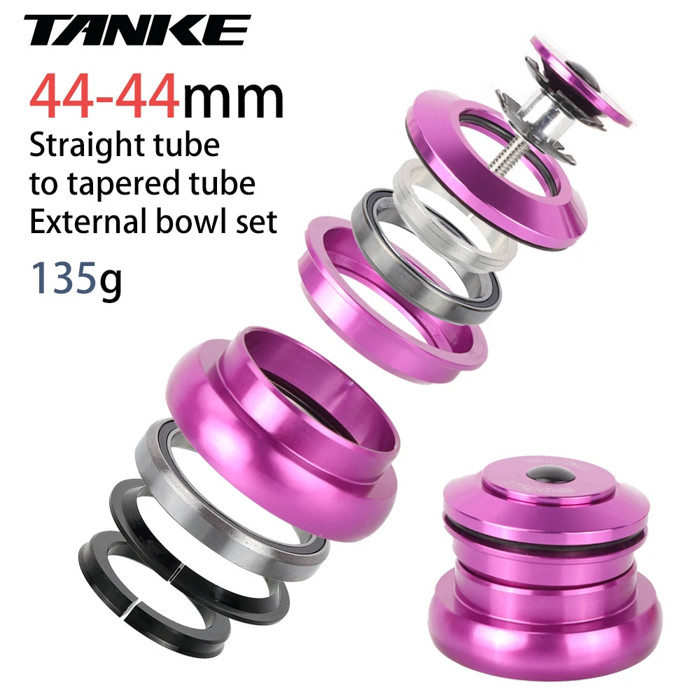 TANKE-MTB Bowl Group, Mountain Bike Aluminum Alloy Headset,Tapered Straight Fork Bearing,44-44mm/52/55/56mm,11/8 ",11/2",28.6mm