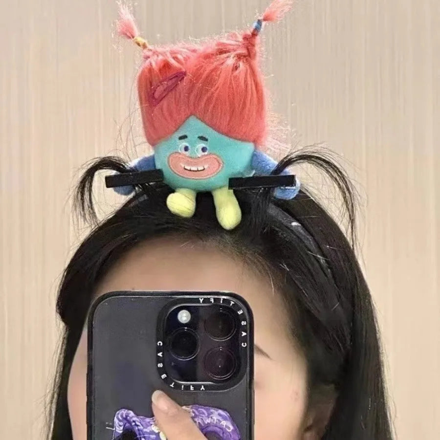 Ratatouille Mouse Head Hairband Capybara Funny Plush Hair Hoop Halloween Decor Capibara Women Hair Band Makeup Headdress Hairpin