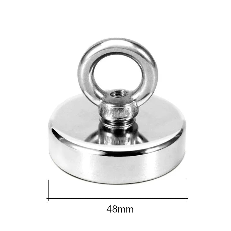 D16MM D42MM Fishing Magnet Salvage Searcher Power Super Strong Neodymium Magnet Heavy Duty Search Magnet 300 kg Merry Christmas