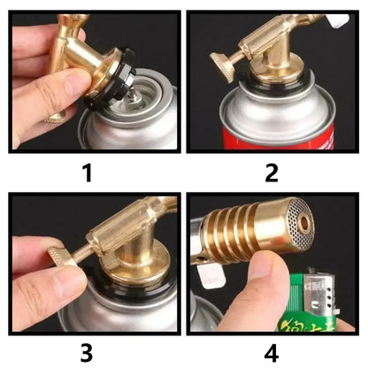 Portable Gas Burner Welding Torch High Temperature Copper Brass Blowtorch for Brazing Soldering Plumb Tools