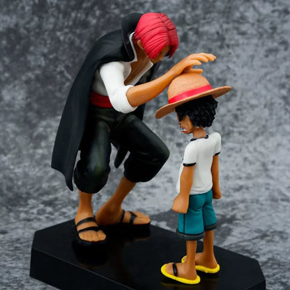 18cm One Piece Straw Hat Luffy Anime Action Figure Model Trendy Toy Desktop Collection Ornament Static Statue Doll Creative Gift