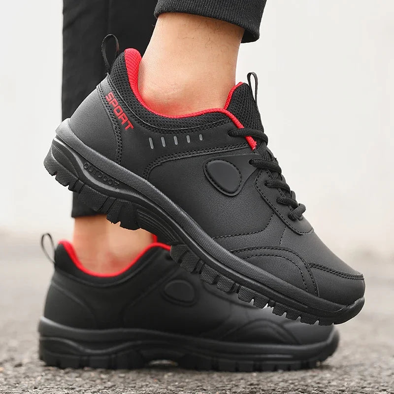 Men's Outdoor Camping Walking Shoe Classic Waterproof Wear-resistant Work Shoes New Style Anti Slip Breathable Lace Up Sneakers