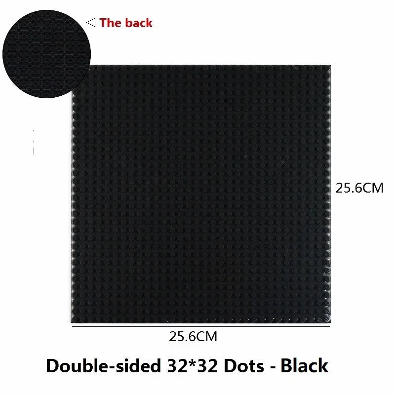 Classic Base Plates Plastic Bricks Double-sided 16*32 32X32 Dots City Blocks Baseplate DIY Parts Board Toys Kids Gift