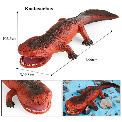 Oenux Prehistoric Wild Animals Simulation Armadillo Doedicurus Sabretooth Model Action Figures PVC Collection Toy For Kid Gift