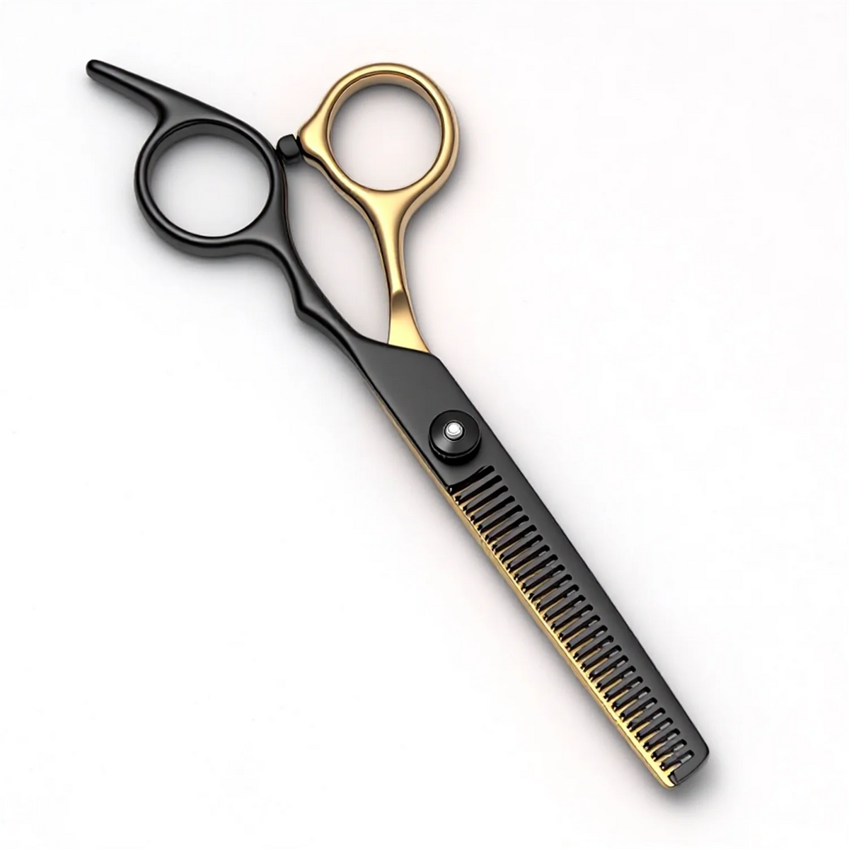 6 Inch Professional Dual Use Scissors for Hair Cutting and Pet Grooming Straight Curved Thinning Comb Stainless Steel Salon