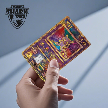 Magic Shark Fashin King Poker Money Game Controler Dragon 3M Matte Thin Sticker Film Skin for Debit Bank Credit Card