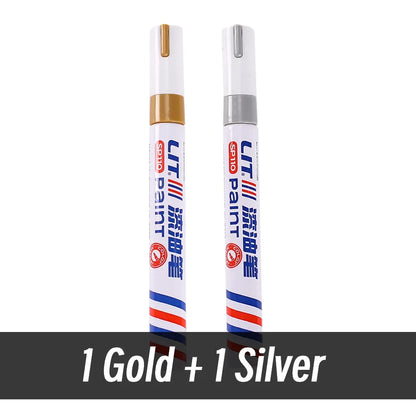 3mm 10p Colorful 8 Colors Permanent Paint Marker Waterproof White Markers tire tread rubber fabric Paint metal Paint Marker Pens