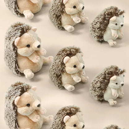 Lovely Baby Hedgehog Plush Toys Soft Stuffed Lifelike Hedgehog Pendant Doll Lovely Desktop Pet Kawaii Keychain Bags Decor