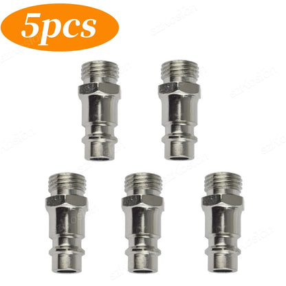 5Pcs/lot EU Pneumatic Connector For Air Hose Fittings Coupling Compressor Euro Quick Release Fitting with Male 1/4" BSP Thread