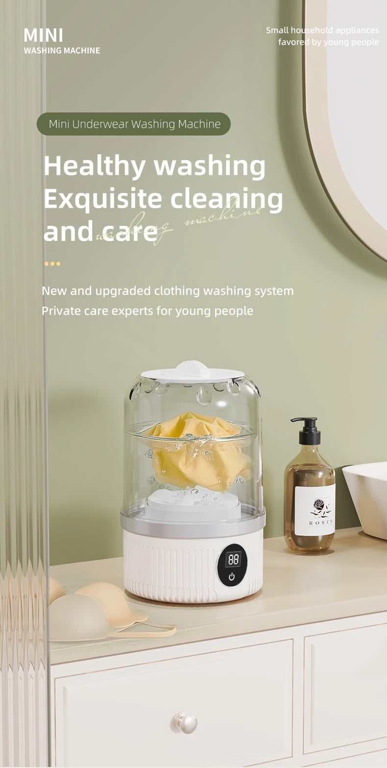 Mini Household Electric Washing Cup Underwear Socks Small Wireless Charging Washing Machine Pet clothes washing machine