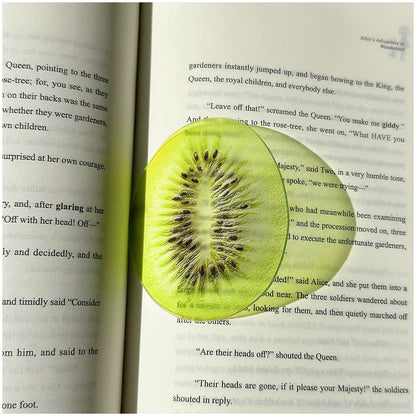 New exquisite transparent acrylic apple bookmark reading mark gift cute grape tomato bookmark toy