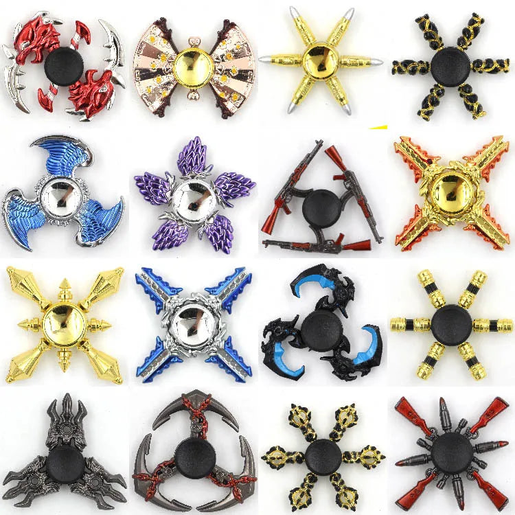 Colorful Figdet Spinner Zinc Alloy Smooth bearings Anime Game Hand Spinner Stress Relief Fingertip Gyro Toys For Adult Kids