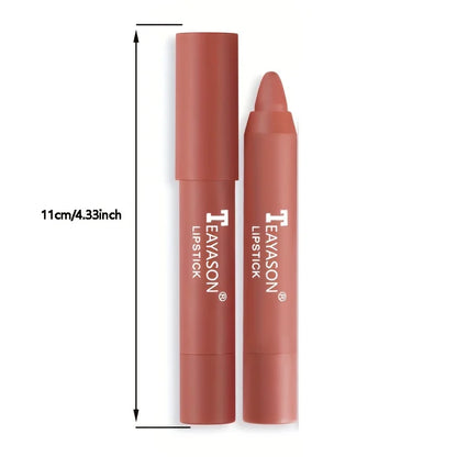 12 Colors Matte Misty Lipstick Set: Long-Lasting, Smudge-Proof, Sexy Velvet Lip Liners & Primer For Women's Makeup