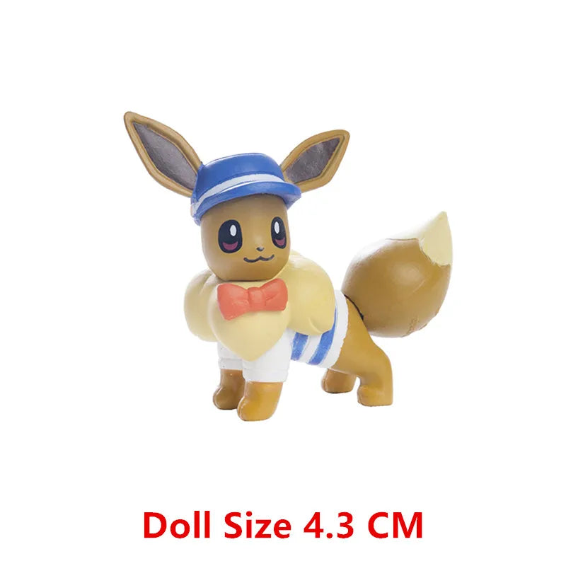 Pokemon Anime Figure Pikachu Sun Elf Eevee Gengar Monstruo De Bolsillo Cartoons Figure Model Action Toy Kids Gift Buy in bulk