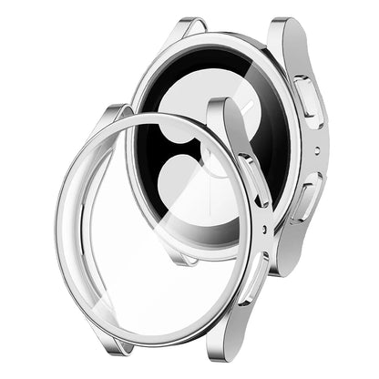 Watch Case for Samsung Galaxy Watch 4/5/6/7 40mm 44mm Screen Protector TPU All-Around Bumper Protective Cover ，Easy to install