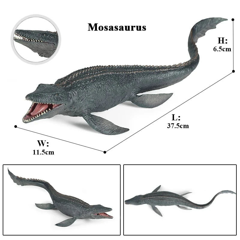 Oenux Prehistoric Savage Mosasaurus Megalodon Mammuthus Jurassic Dinosaurs Sea Life Animals Model Action Figures Toy Kids Gift