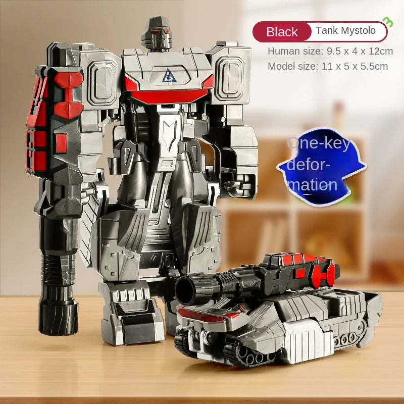 Transformation Car Toy One Step Deformation Robot Action Figure Model Kid Puzzle Toy Anime Robot Model Deformation Car