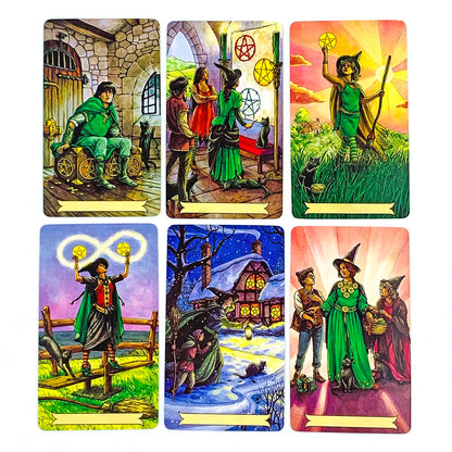 Tarot Cards English Eersion Prediction Divination Tarot Deck Board Game Cards,Christmas and New Year Family Party Games