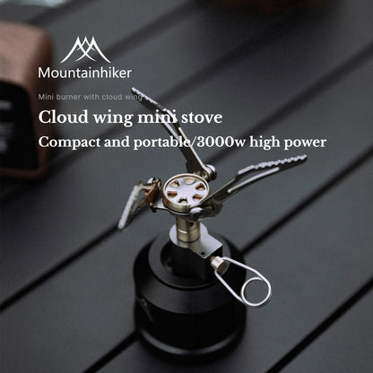 3000W Mini Camping Gas Burners 48g One-Piece Pocket Stove Outdooor Camping Hiking Folding Picnic Cooking Furnace Portable ﻿ ﻿
