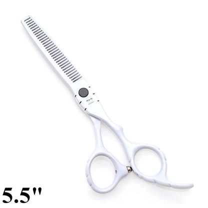 Professional Hairdressing Scissors 5.5" 6" AQIABI Japan Stainless Thinning Scissors Barber Shop Hair Cutting Scissors Red A1010