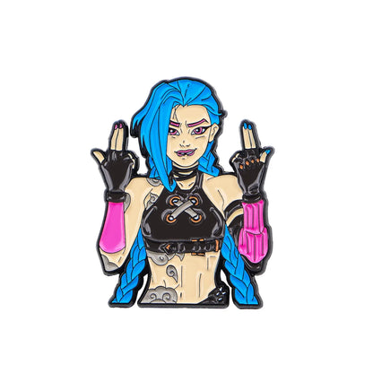 Anime Villain Character Enamel Pin Cool Game Girls Brooches Lapel Pins Backpack Accessories Decorative Jewelry Gift for Friends