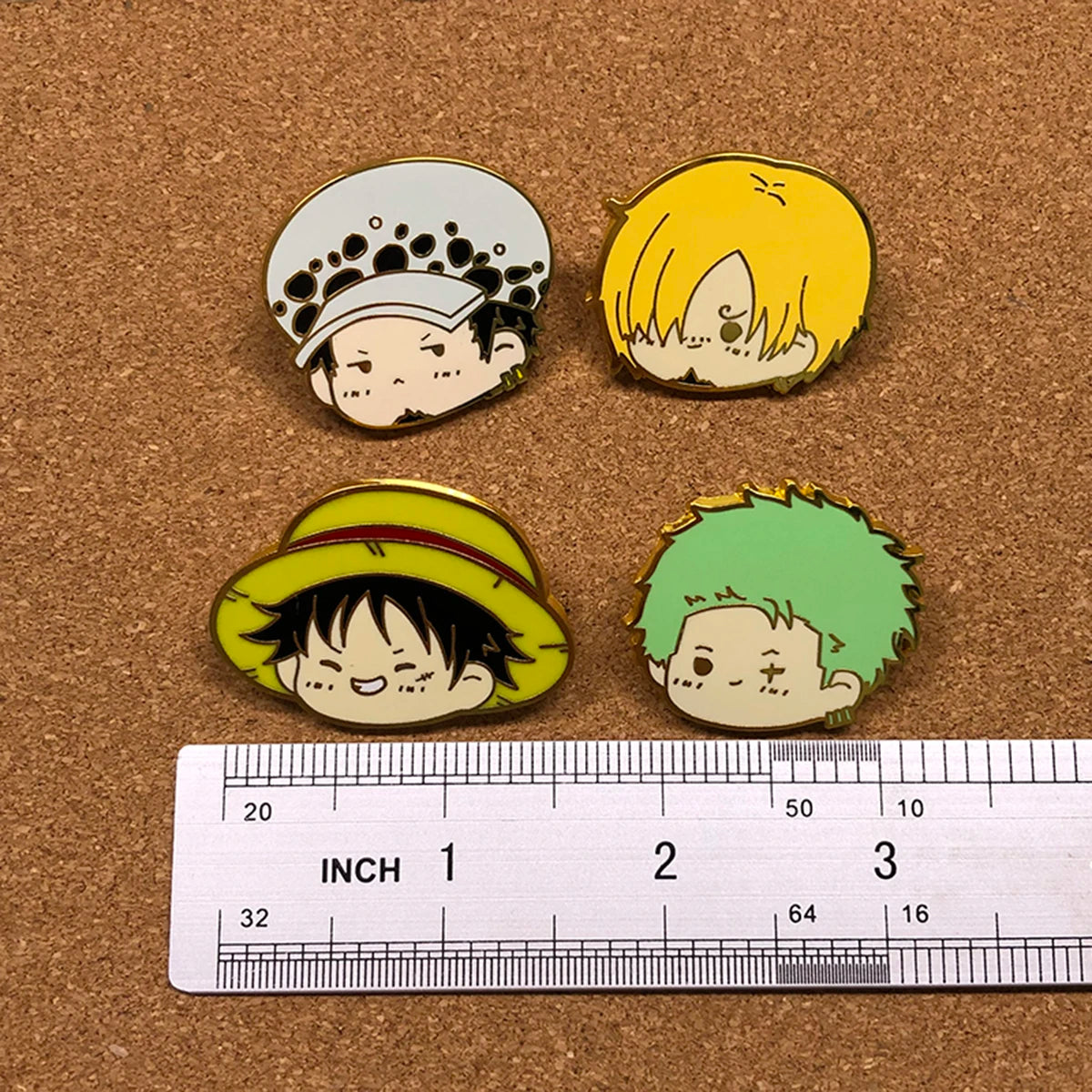 Japanese Anime Enamel Pin Cute Lapel Pin Devil Fruit Brooches for Backpack Manga Badges Jewelry Accessories