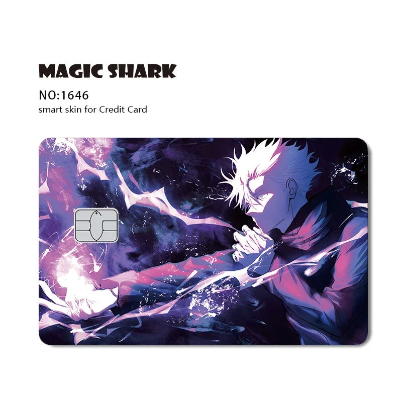 2025 New Magic Shark Anime Money Charge 404 Error ID Game Machine Film Skin Sticker for Debit Bank Credit Card