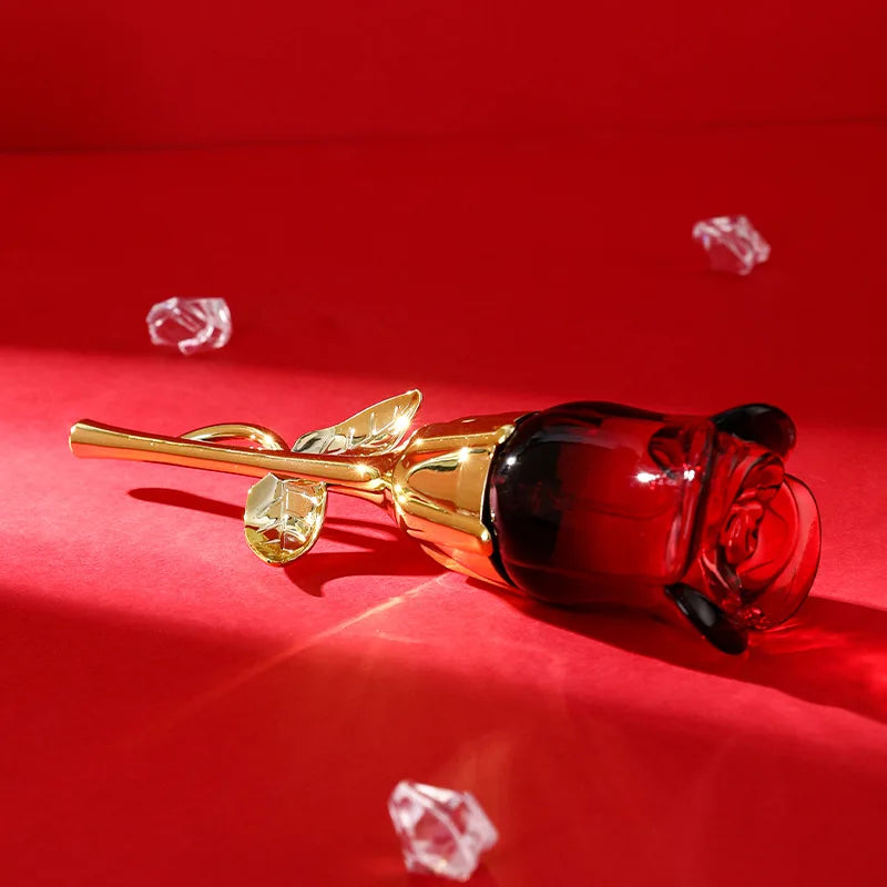 50ml Women’s Rose-Shaped Perfume Bottle Long-Lasting Floral Eau De Parfum with Romantic Scents Elegant Gift & Daily Fragrance