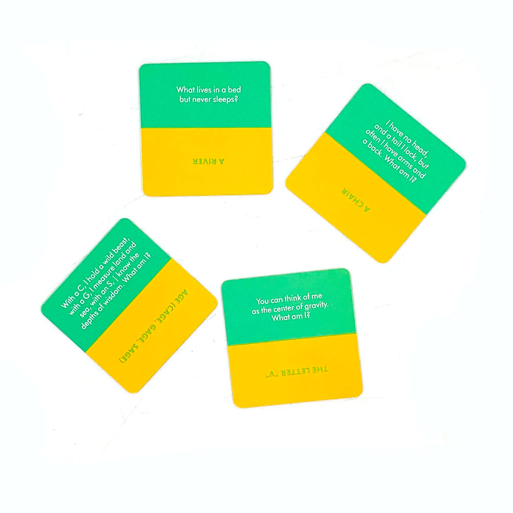 Mini Size Riddle Me This Card Game With 50 Fun Dilemmas (A Conversation Card Game Party Game For Adults And Families)