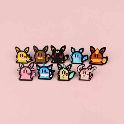 Cute Cartoon Animals Elf Enamel Pin Anime Brooches Woman Backpack Accessories Bags Badge Fashion Lapel Jewelry Gifts