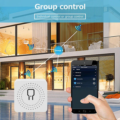 Tuya ZigBee WiFi Smart Switch 2 Way Control Breaker Relay 220V 110V 16A Smart Life APP Voice Control with Alexa Google Home