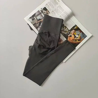 Seamless Sport Yoga High Waist Pants Leggings Sport See Through Yoga Gym Running Quick Dry Pants Scrunch Butt Pants