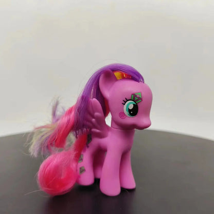Original Hasbro My Little Pony Anime Figures Cute Twilight Sparkle Rainbow Fluttershy Pinkie Pie Rarity Collect Model Toy Gift