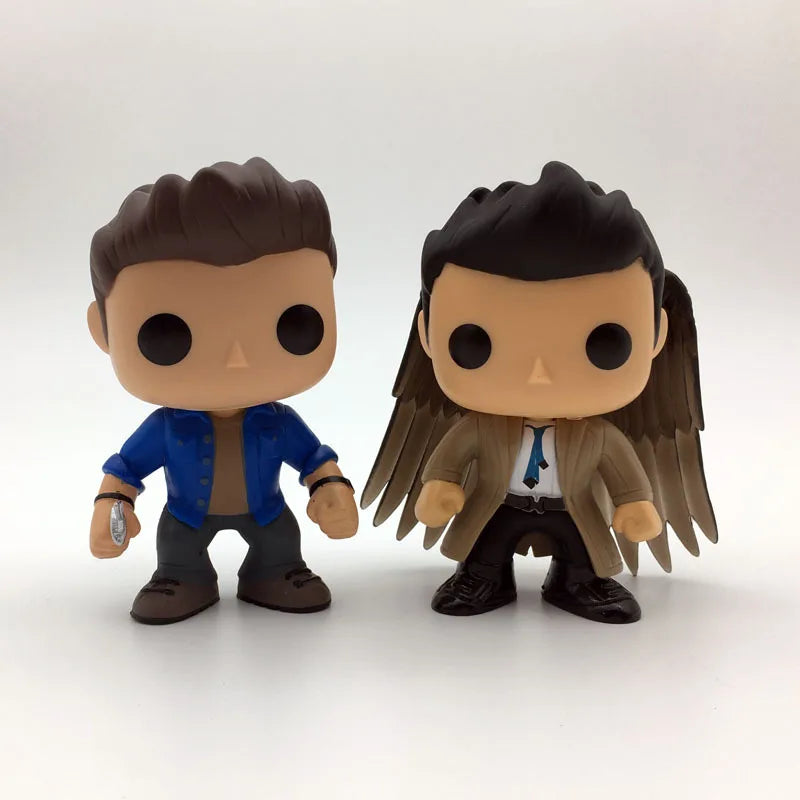 Supernatural SPN Character Castiel & Dean Action Figure Toys 10cm