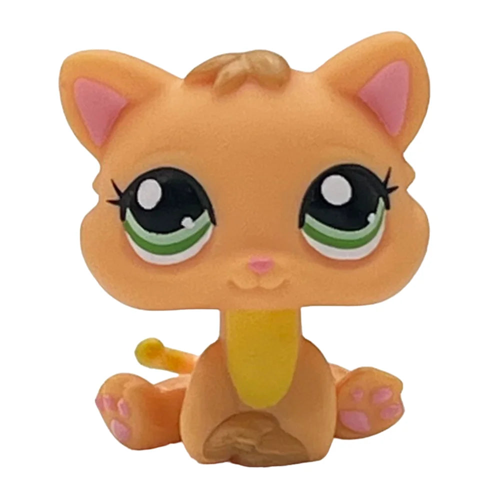 Rare pet toy Mini Stands Short Hair Kitten Old Figures Collection Original Bobble head toy lps