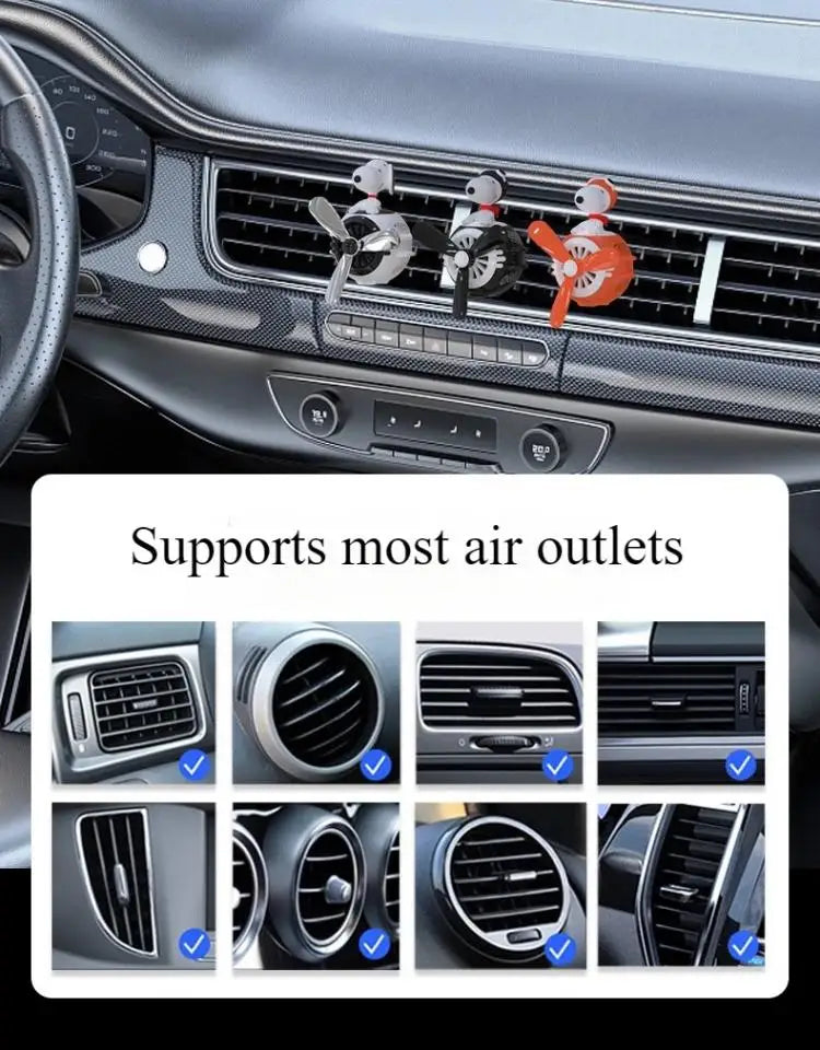 Snoopy Air Freshener Flying Propeller Pilot Series Car Accessories Anime Figures Aromatherapy Fragrance Diffuser Car Decor Gifts
