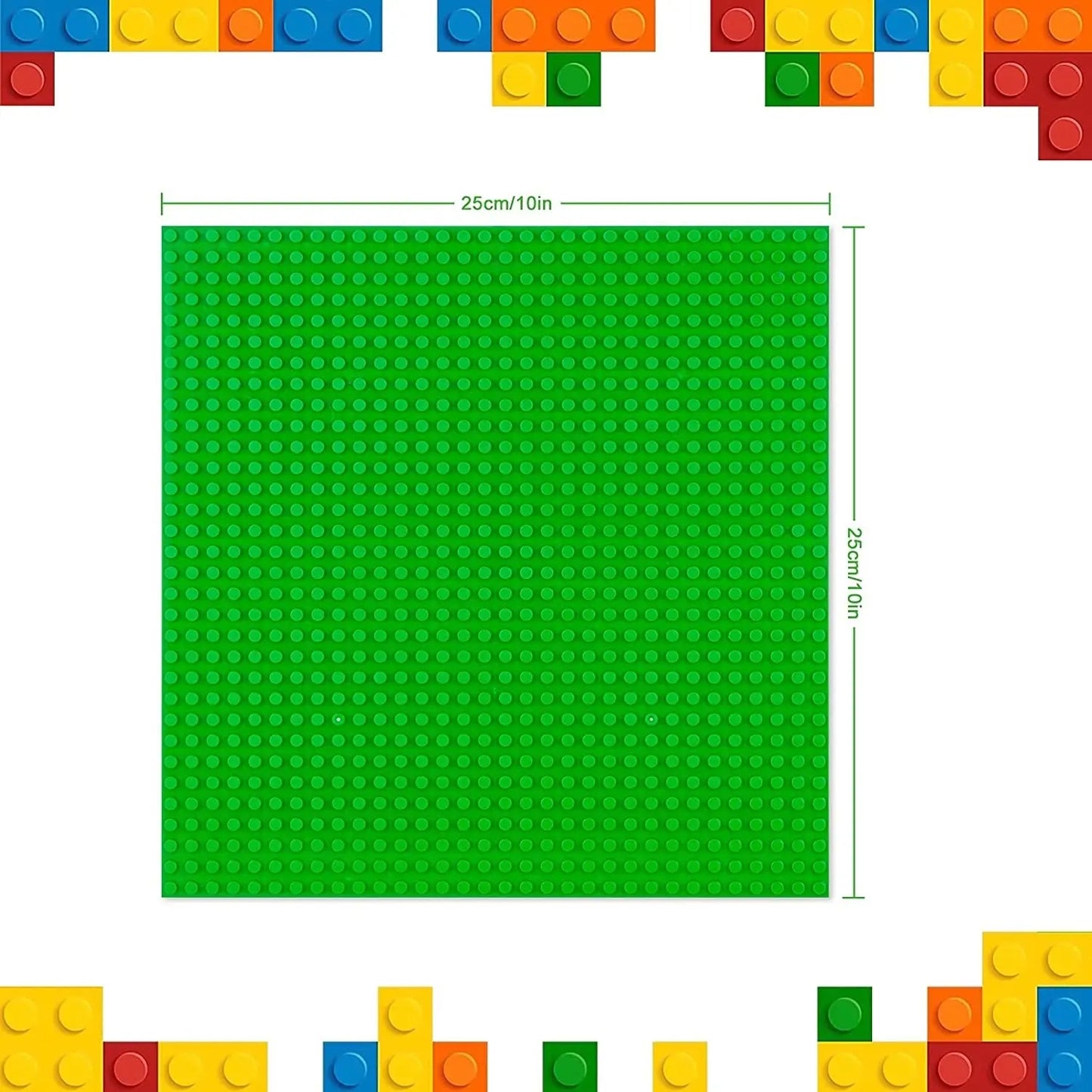 Classic Baseplate 32x32 16x32 16x16 Dots Building Blocks Bricks Base Plates DIY Plastic Board Building Blocks Construction Toys