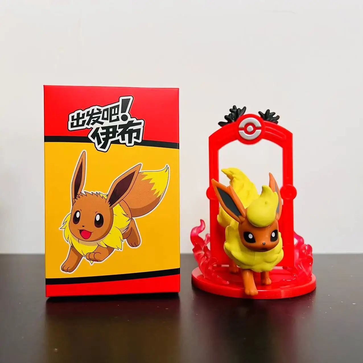 9pcs Pokemon Eevee Evolution Figure Set, Sylveon Espeon Glaceon Leafeon Anime Model Collection Toys for Kids Gift