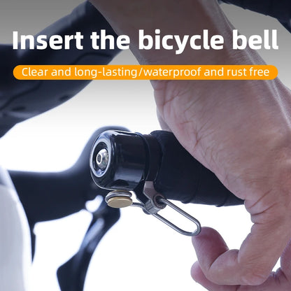 Bicycle Bell Curved Handlebar Plug Bell Horn Waterproof 80dB Loud High Decibel Ring Alarm Bell Road Bike Accessories