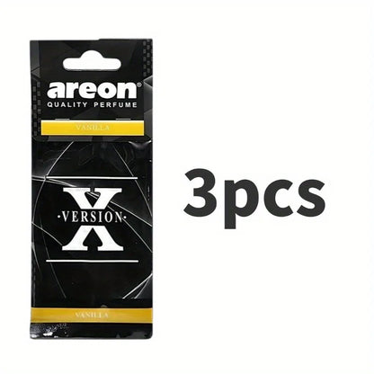 3-60Pcs X Version Car Air Refresher Car Suspension Decoration Home Bathroom Refresher Natural perfume Car Interior Hanging Paper