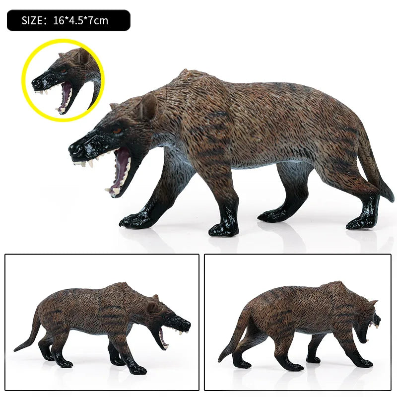 Oenux Prehistoric Wild Animals Simulation Armadillo Doedicurus Sabretooth Model Action Figures PVC Collection Toy For Kid Gift