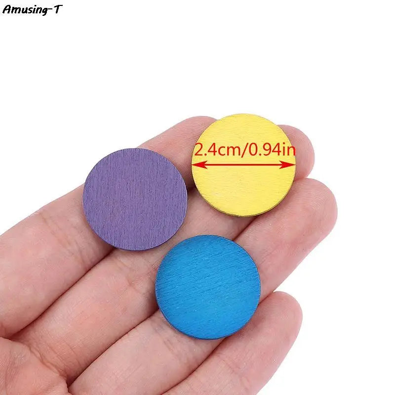 50PCS 15mm Plastic Poker Chips Casino Bingo Markers Token Family Game ToyCreative Gift Accessories